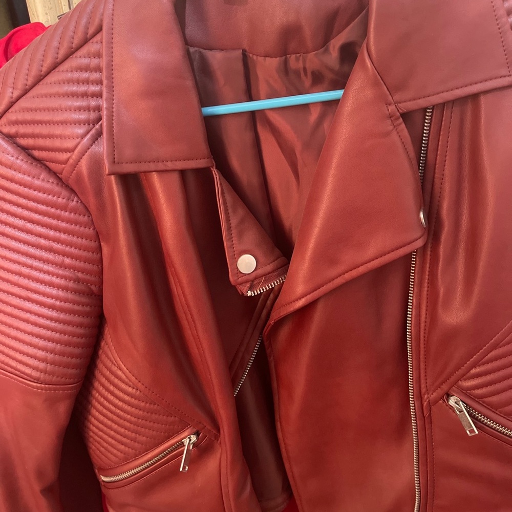 Like new Bar iii leather moto jacket